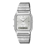 AQ-230ELT-7A Reloj Casio x Liberty unisex correa de metal doble hora