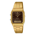 AQ-230GA Reloj Casio Vintage Unisex Acero Dorado - Reloj original en Guatemala
