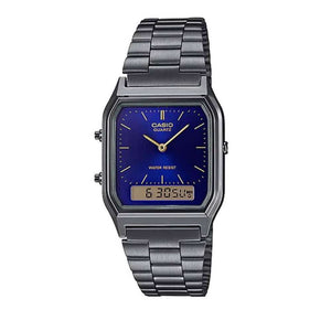 AQ-230GG-2A Reloj Casio Vintage Unisex Acero Esfera Azul