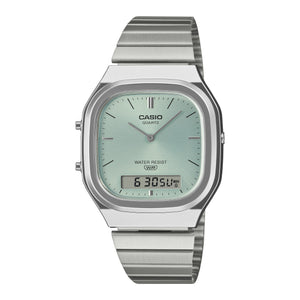 AQ-240E-2A Reloj Casio Vintage unisex correa de metal