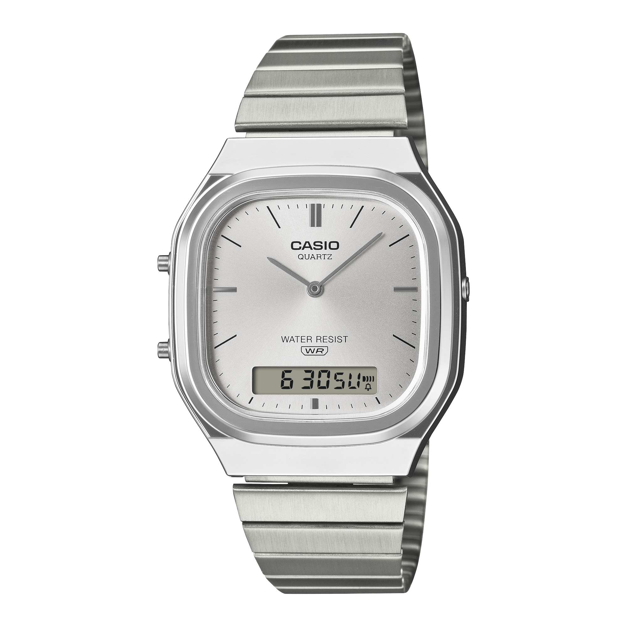 AQ-240E-7A Reloj Casio Vintage unisex banda de metal