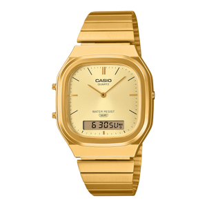 AQ-240EG-9A Reloj Casio Vintage unisex correa de metal