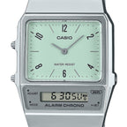 AQ-800E-3A Reloj Casio Vintage Clásico para Hombre y Mujer con Pulsera de Metal y Doble Hora