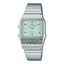 AQ-800E-3A Reloj Casio Vintage Clásico para Hombre y Mujer con Pulsera de Metal y Doble Hora