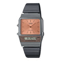 AQ-800ECGG Reloj Casio Vintage Unisex Resina Esfera Salmón - Reloj original en Guatemala