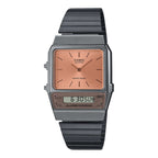 AQ-800ECGG Reloj Casio Vintage Unisex Resina Esfera Salmón - Reloj original en Guatemala