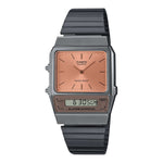 AQ-800ECGG Reloj Casio Vintage Unisex Resina Esfera Salmón