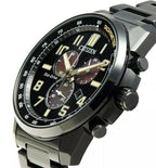 51E Reloj Citizen Brycen Hombre Acero Negro - Vista lateral