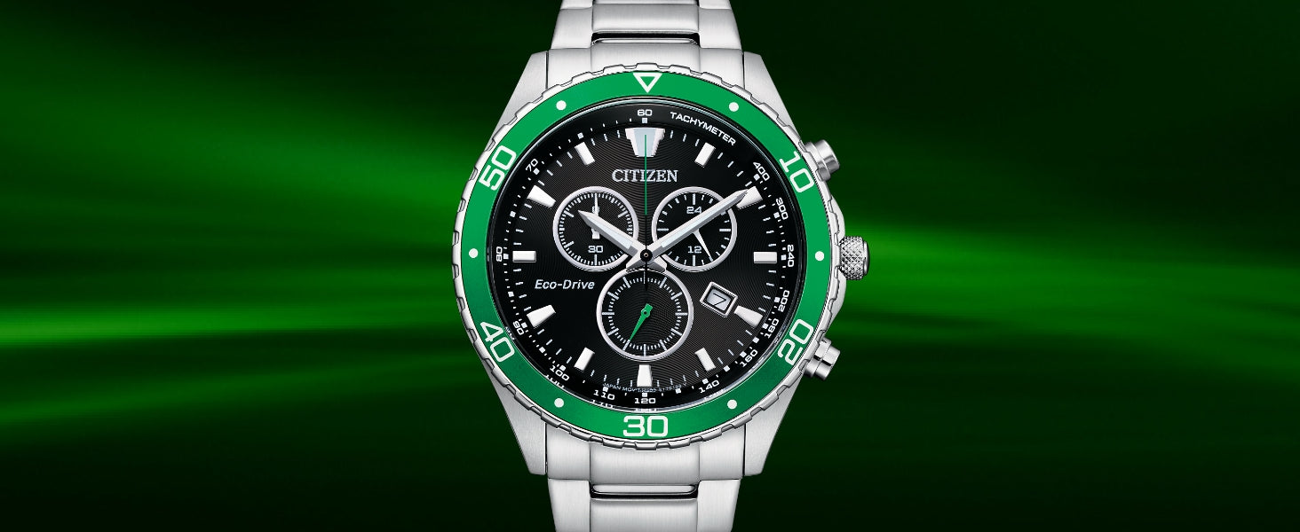 55E Citizen Eco-Drive Weekender Sport reloj de hombre correa de metal - Vista trasera