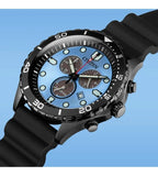 18L Citizen Eco-Drive Reloj para hombre pulsera de caucho - Vista trasera