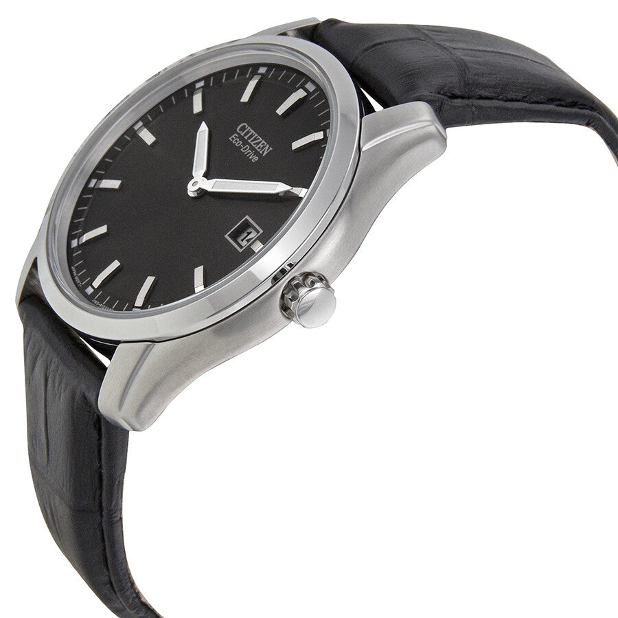 08E Citizen Eco-drive reloj de hombre pulsera de cuero - Vista trasera
