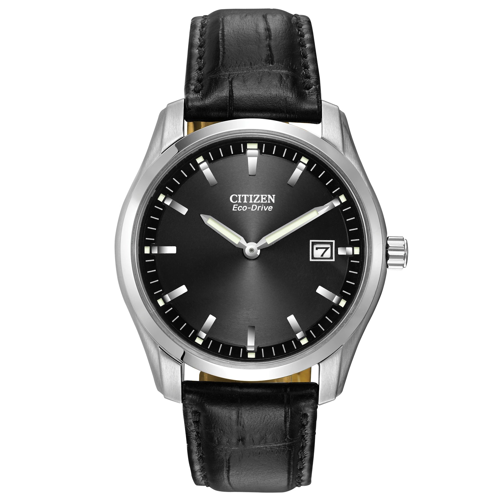 08E Citizen Eco-drive reloj de hombre pulsera de cuero - Reloj original en Guatemala