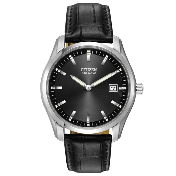 08E Citizen Eco-drive reloj de hombre pulsera de cuero - Reloj original en Guatemala
