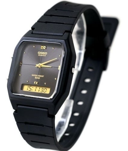 AW-48HE Reloj Casio Unisex Resina Negro - Vista lateral