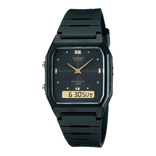 AW-48HE Reloj Casio Unisex Resina Negro - Reloj original en Guatemala