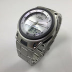 AW-80D Reloj Casio Telememo Hombre Correa de Acero - Detalle de esfera