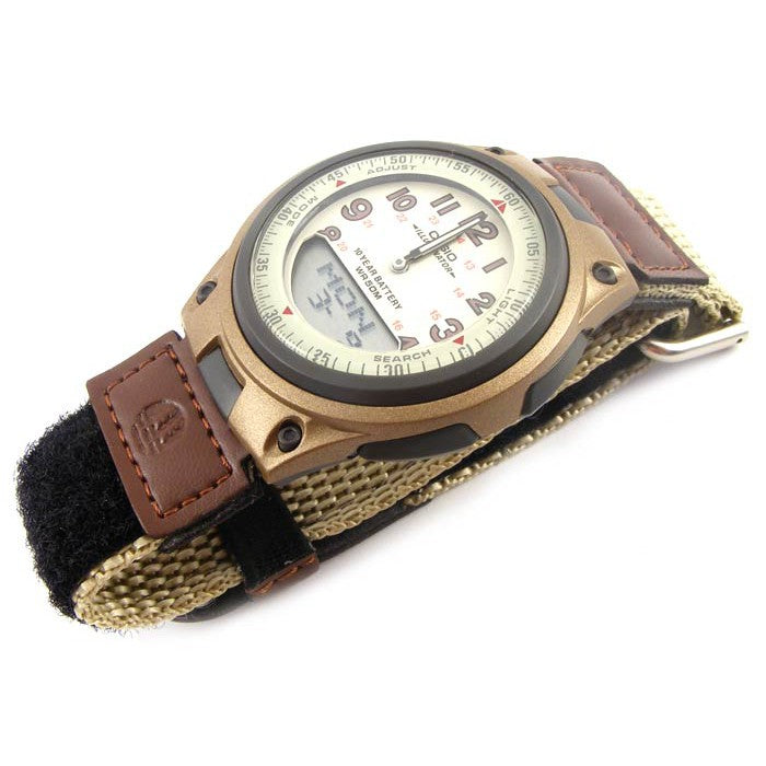 AW-80V-5BV Reloj Casio para Hombre, Illuminator 10 Años de Batería - Marrón