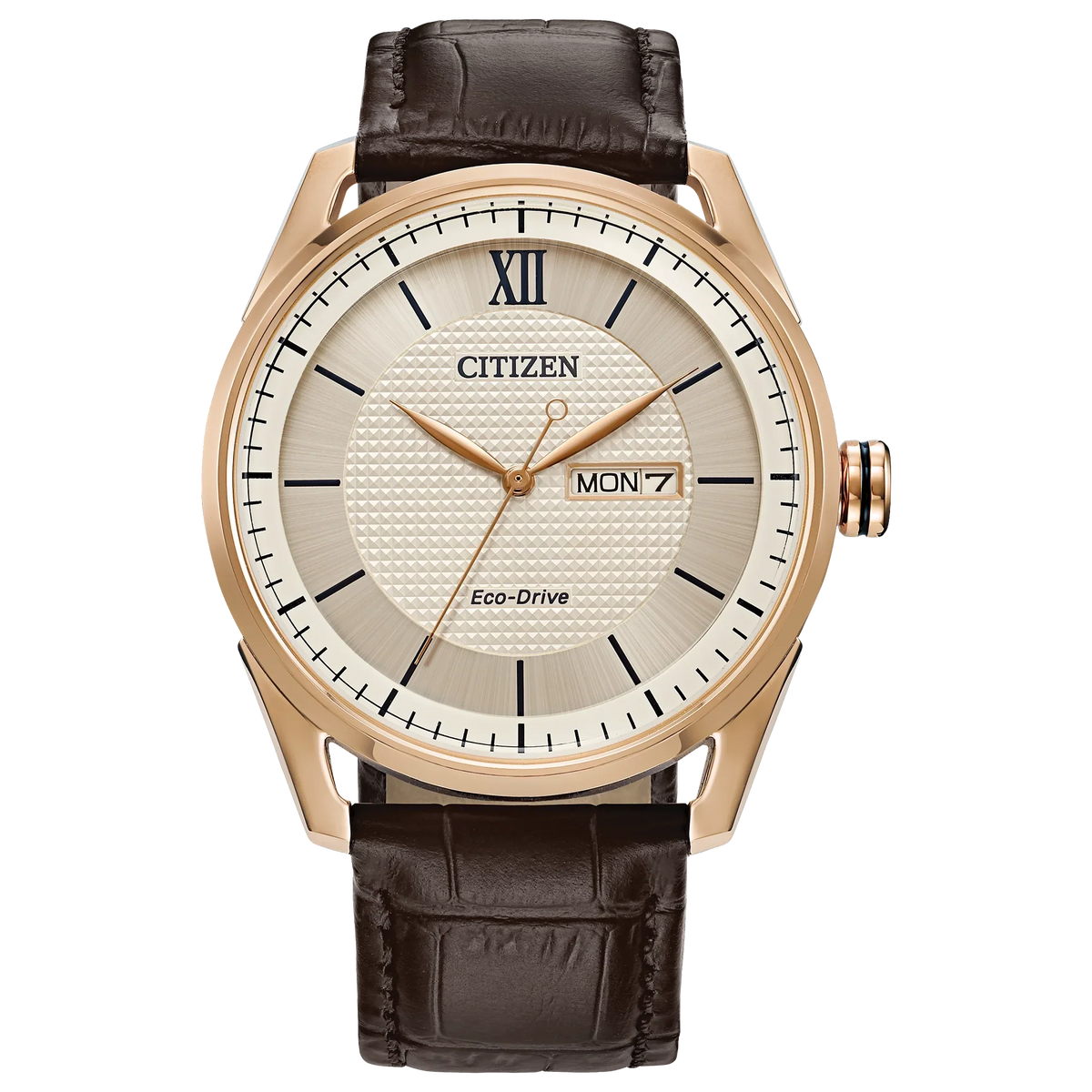AW0082-01A Reloj Citizen Classic de hombre pulsera de cuero 42 mm - Cuero Marrón