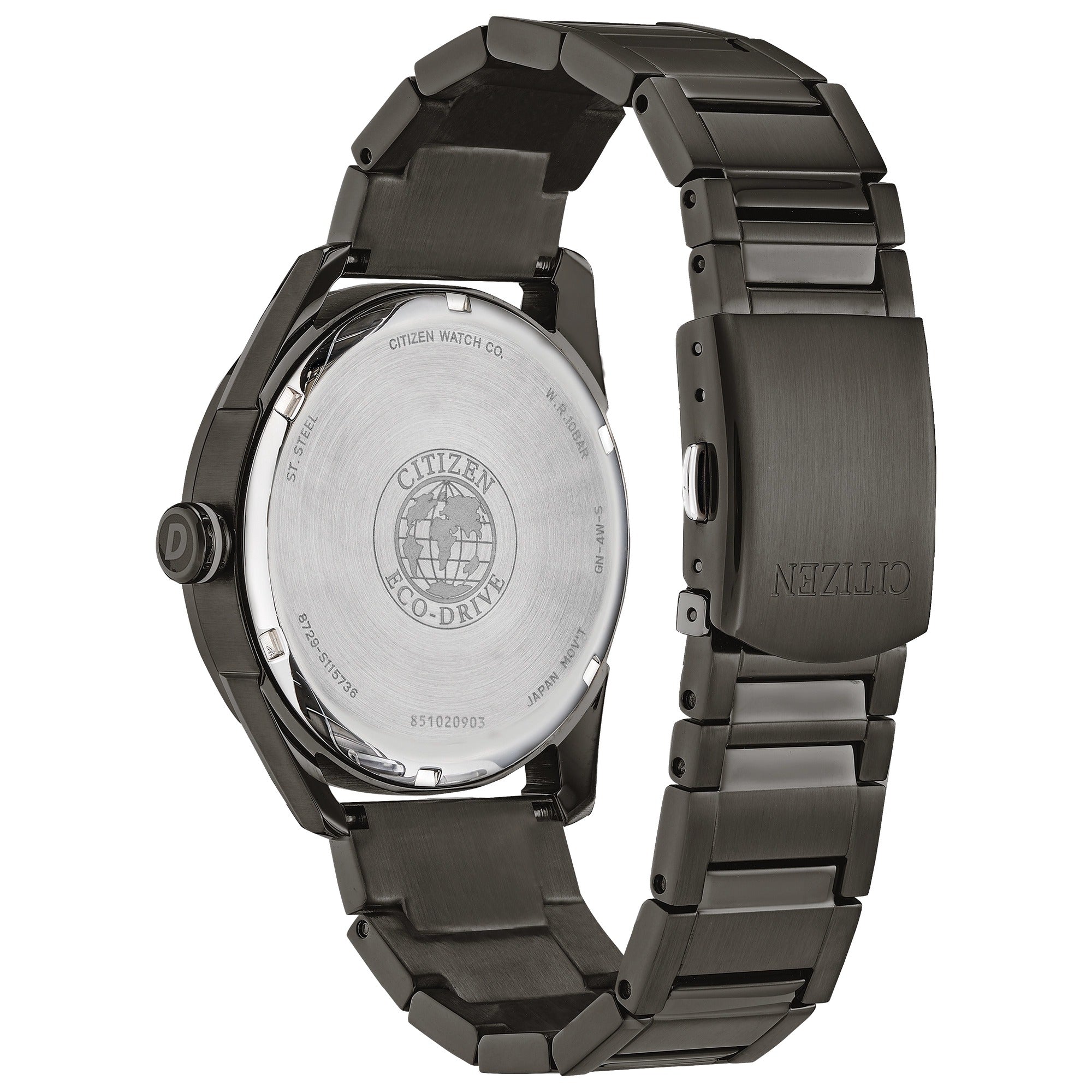 AW0087-58H Reloj Citizen CTO Eco-Drive de hombre correa de metal - Acero Inoxidable Negro