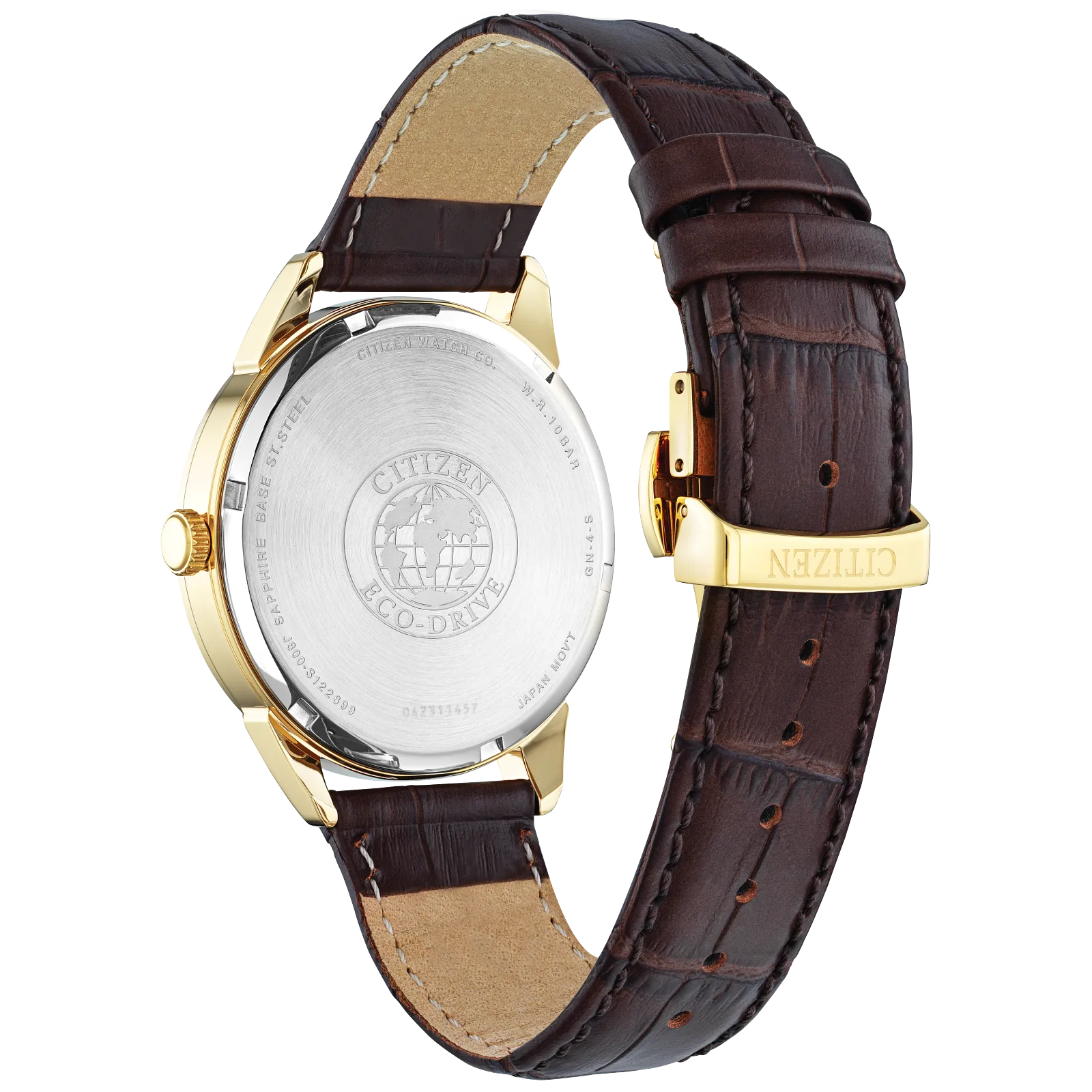07Q Reloj Citizen Rolan de hombre correa de piel 40 mm Eco-drive - Vista lateral