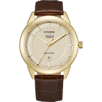 07Q Reloj Citizen Rolan de hombre correa de piel 40 mm Eco-drive - Reloj original en Guatemala