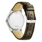 AW0100-19A Reloj Citizen Eco-Drive Dress de hombre correa de cuero - Cuero Marrón
