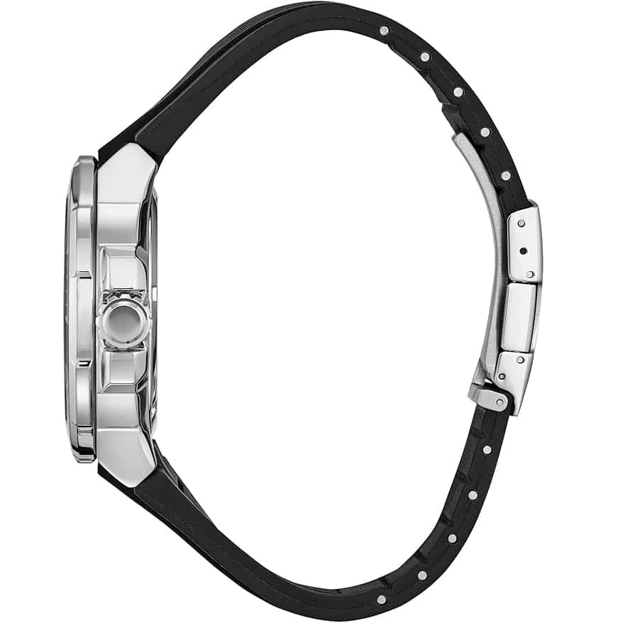 00E Citizen Eco-drive Reloj para hombre pulsera de caucho - Detalle de esfera