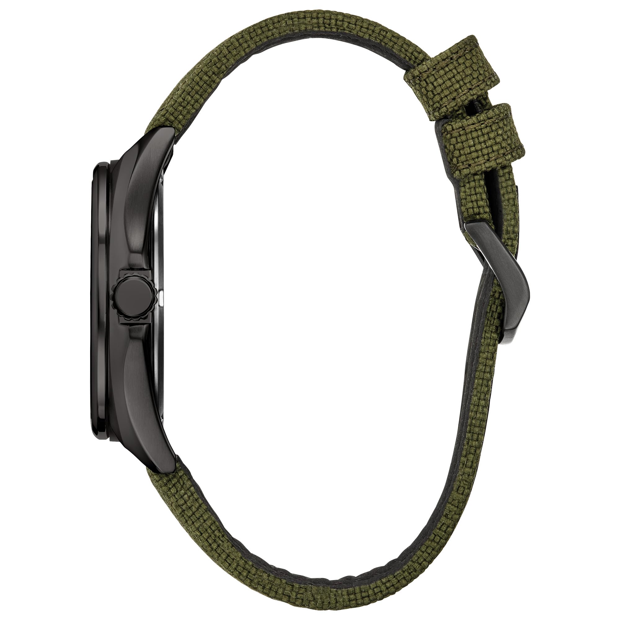 16A Reloj Citizen Corso Eco-Drive Hombre Correa Tela Verde - Detalle de esfera