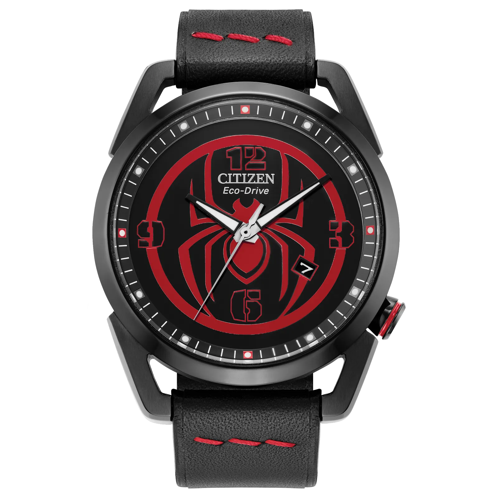 Reloj 00W Citizen Spider-Man Miles Morales Marvel Edition de caballero pulsera de piel Eco-drive - Reloj original en Guatemal