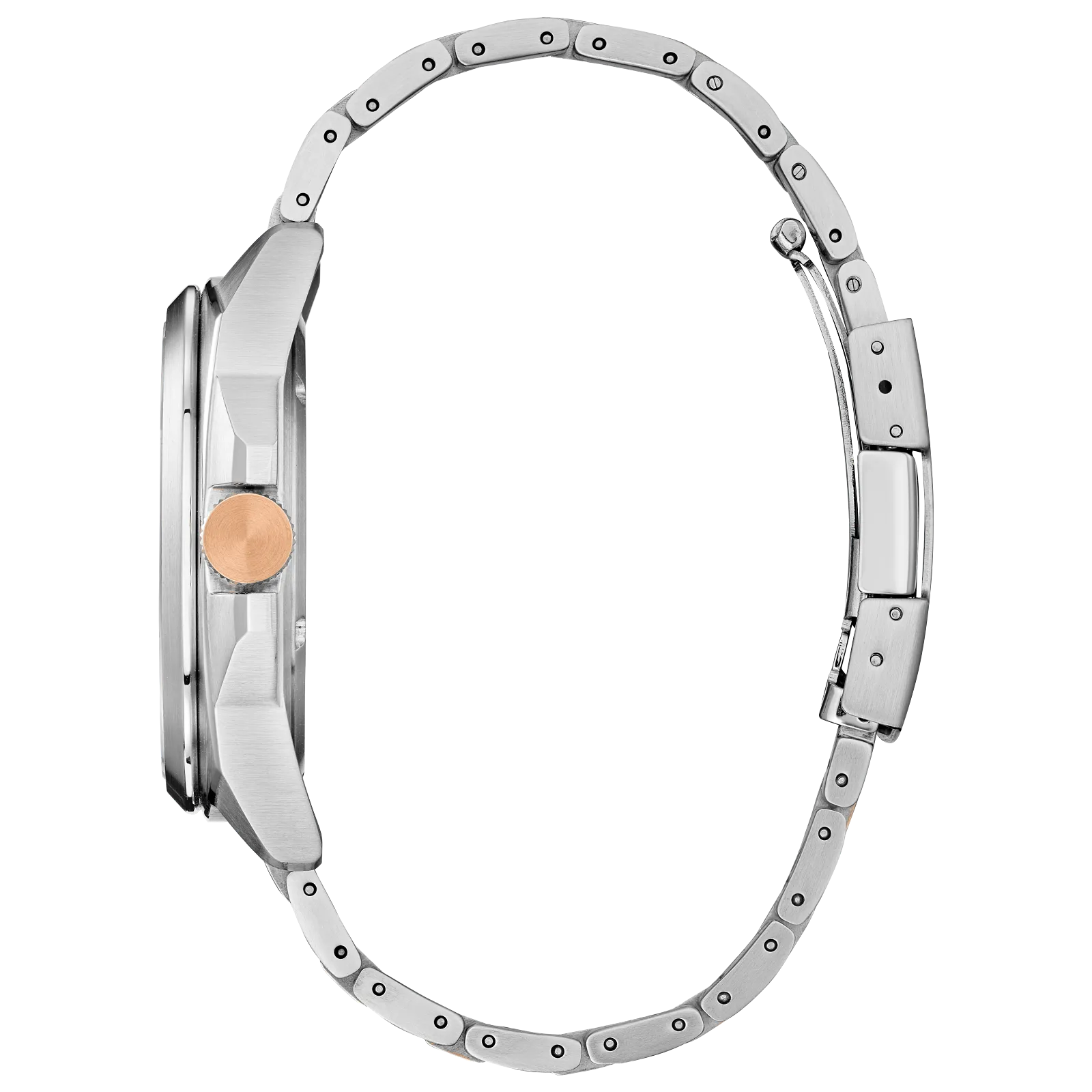55L Reloj Citizen Endicott Hombre Acero Bicolor Azul - Vista lateral
