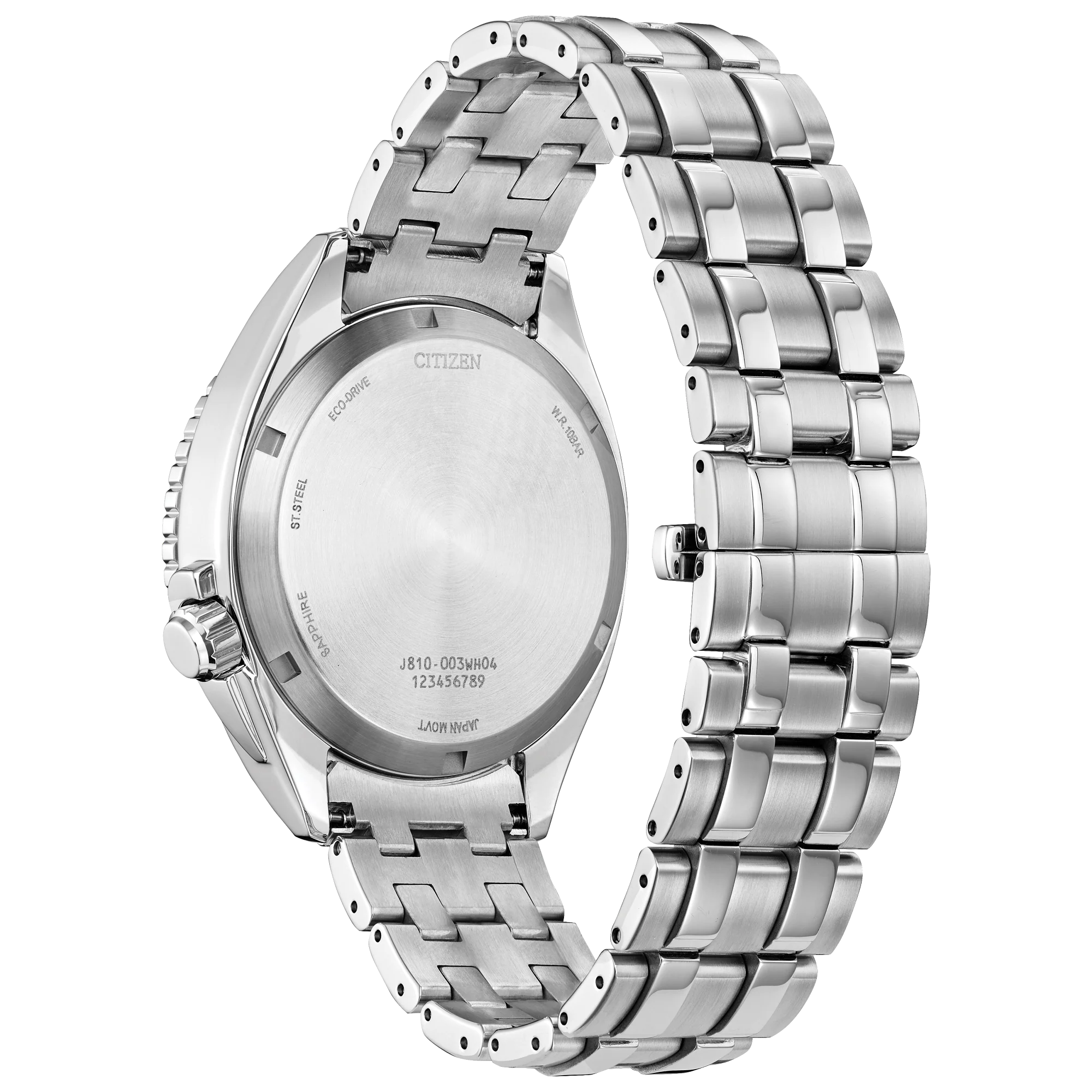 53L Citizen Eco-drive reloj para hombre pulsera de metal - Vista lateral