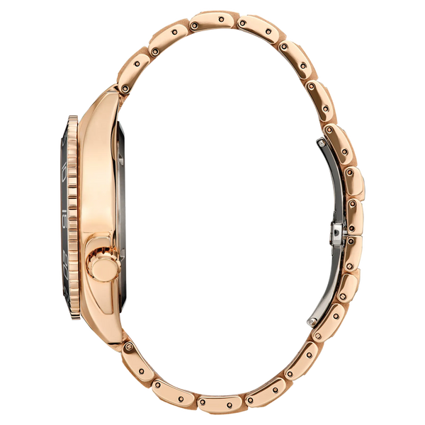 Reloj Citizen Corso Eco-Drive Hombre Acero Dorado Rosa - Vista lateral