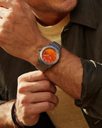 Reloj Citizen Brycen Hombre Titanio Esfera Naranja - Vista 5