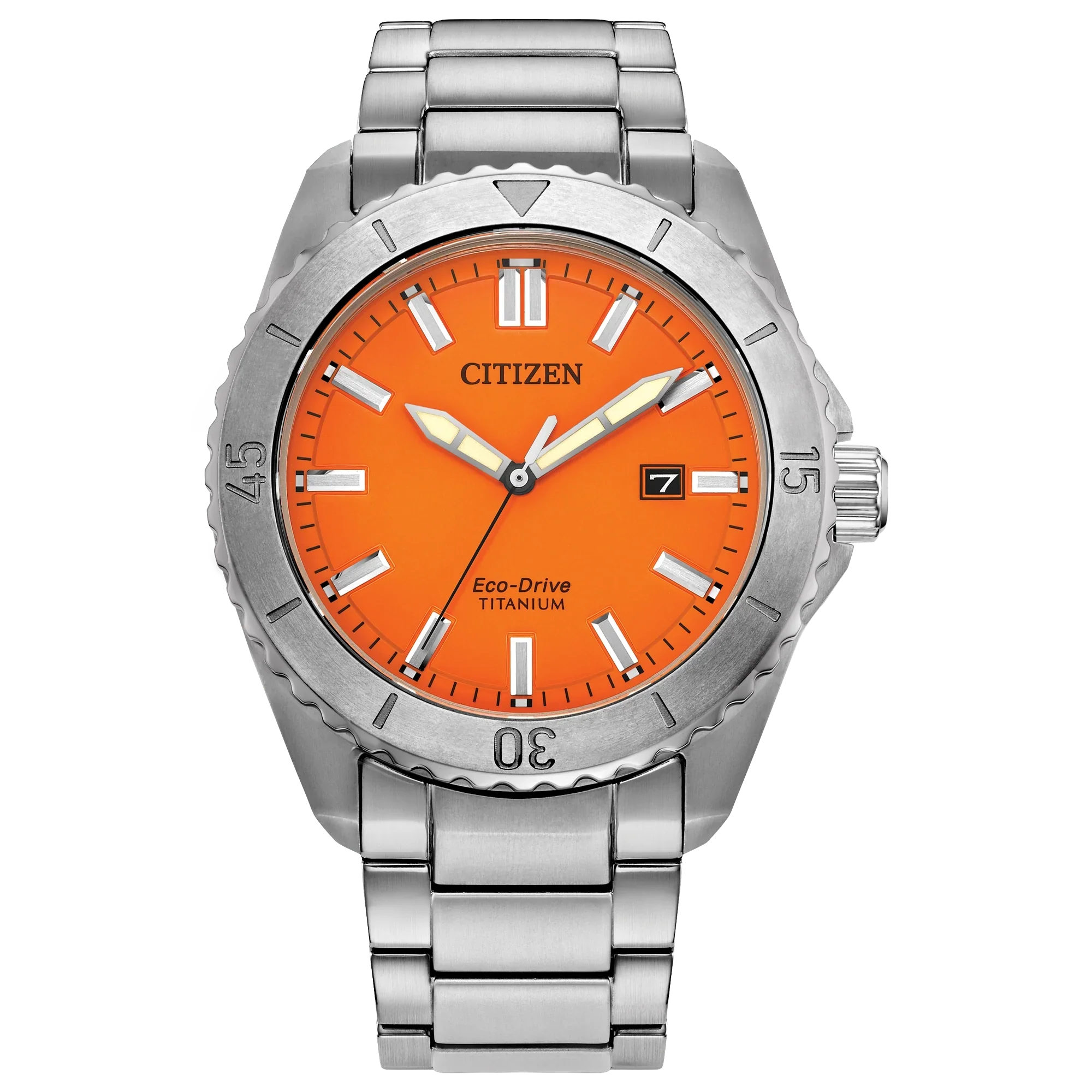 Reloj Citizen Brycen Hombre Titanio Esfera Naranja - Reloj original en Guatemala
