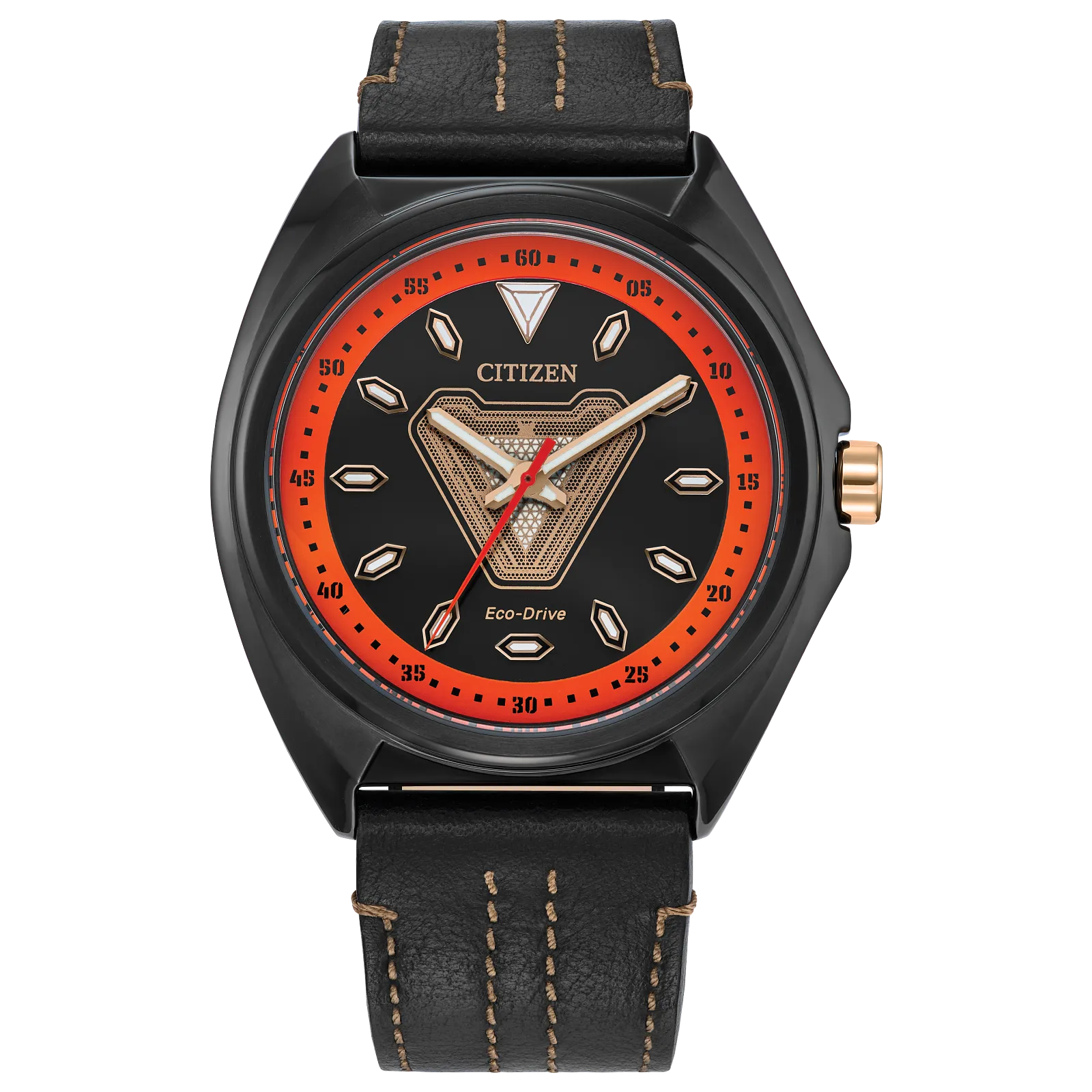 Reloj 05W Citizen Tony Stark Iron Man Edición Marvel de caballero pulsera de cuero Eco-drive - Reloj original en Guatemala