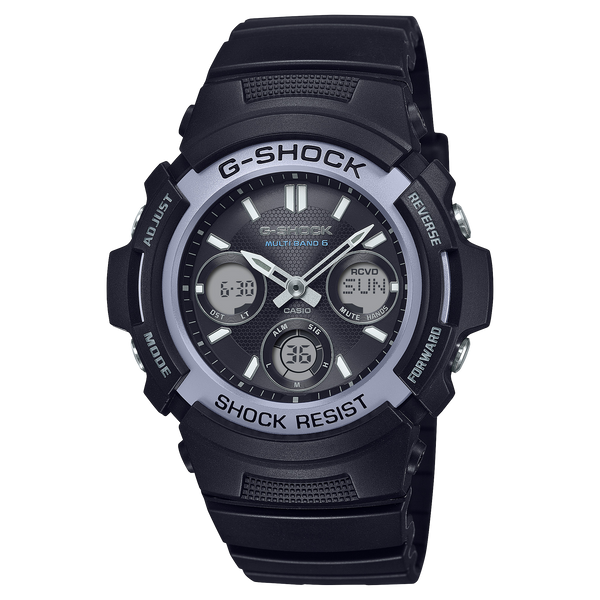M100FP-1A2CF Reloj G-Shock de hombre banda de silicona doble hora - Reloj original en Guatemala