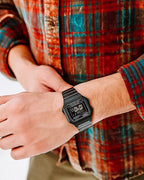 B-650WB Reloj Casio Digital Hombre Correa de Acero Negro - Vista lateral