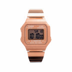 B-650WC Reloj Casio Vintage Mujer Acero Oro Rosa - Vista lateral