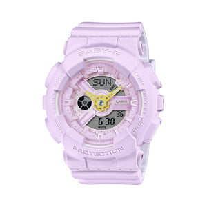 BA-110AH-6A Reloj Baby-G de dama pulsera de resina - Resina Morado