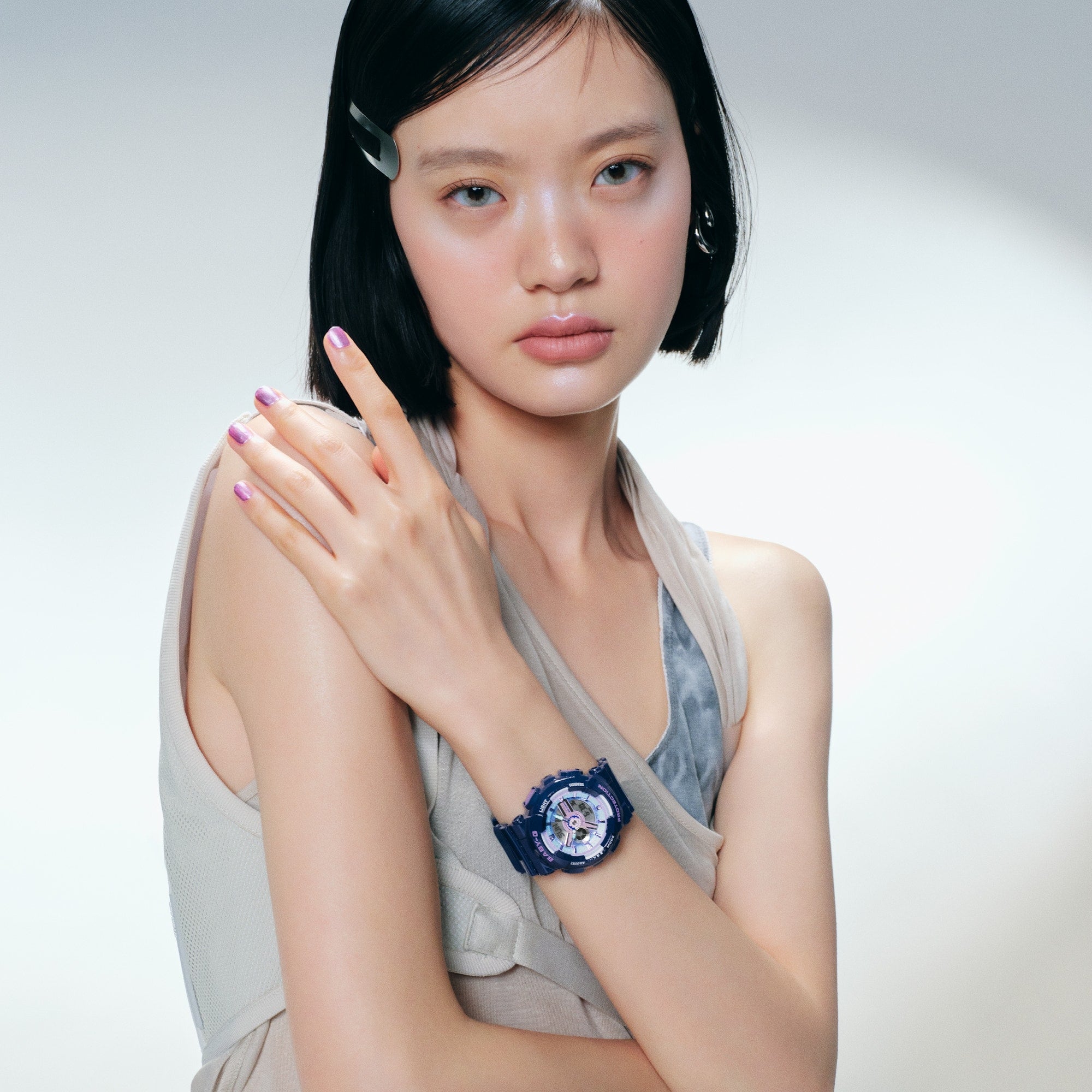 BA-110MC-2A Reloj Baby-G de dama correa de resina - Resina Azul