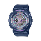 BA-110MC-2A Reloj Baby-G de dama correa de resina - Resina Azul