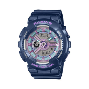 BA-110MC-2A Reloj Baby-G de dama correa de resina - Resina Azul