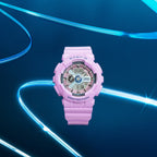BA-110MC-6A Reloj Baby-G de mujer correa de resina - Resina Morado