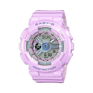 BA-110MC-6A Reloj Baby-G de mujer correa de resina - Resina Morado