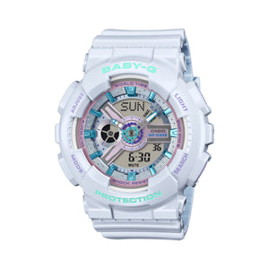BA-110MC-7A Reloj Baby-G de señorita correa de resina - Resina Blanco
