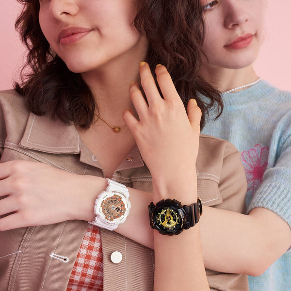 BA-110X-7A1  Reloj Baby-G de dama correa de resina - Resina Blanco