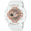 BA-110X Reloj Baby-G Mujer Correa Resina Blanco Oro Rosa