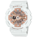 BA-110X-7A1  Reloj Baby-G de dama correa de resina - Resina Blanco
