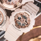 BA-110XCP Reloj Baby-G Mujer Resina Rosa Palo - Vista lateral