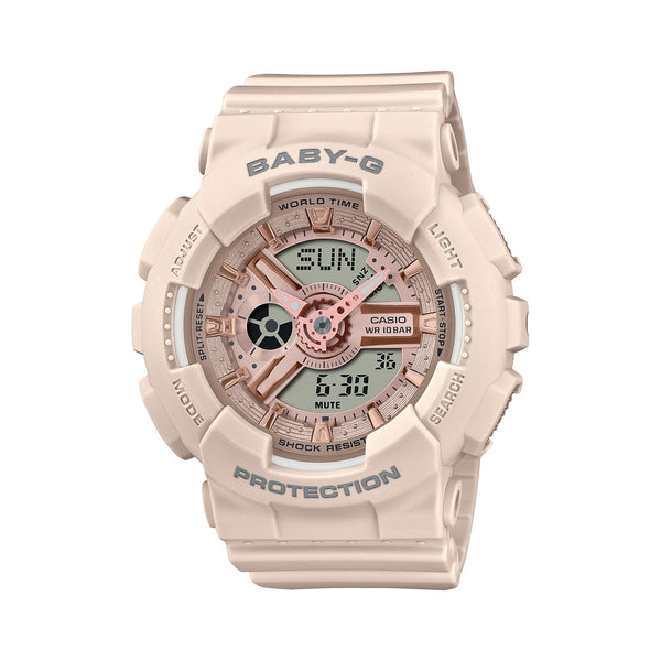 BA-110XCP Reloj Baby-G Mujer Resina Rosa Palo - Reloj original en Guatemala